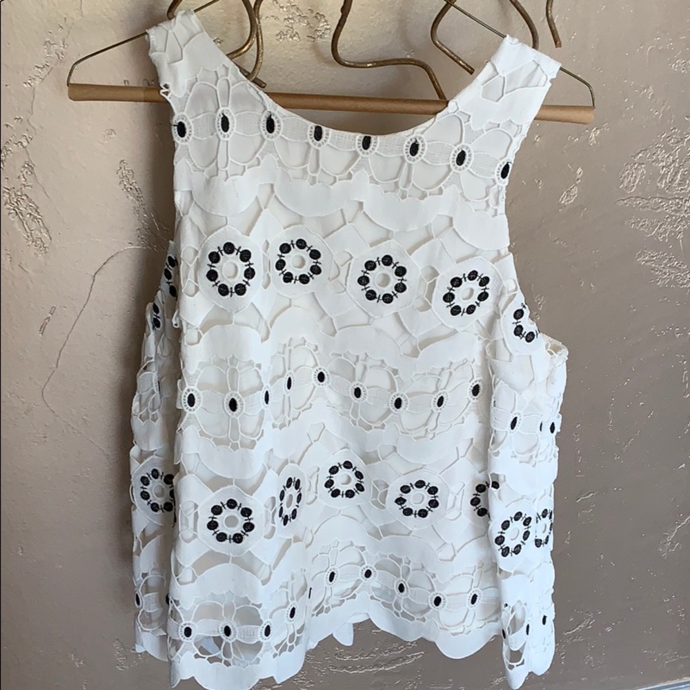 Anthropologie lace top, size small.